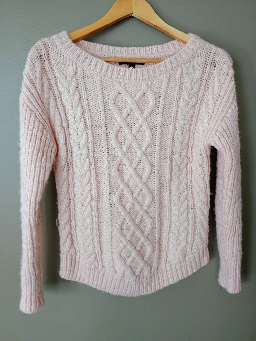 Banana Republic wool cable knit chunky cottage core coquette girl sweater small